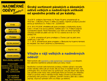 Tablet Screenshot of nadmerneodevy.cz